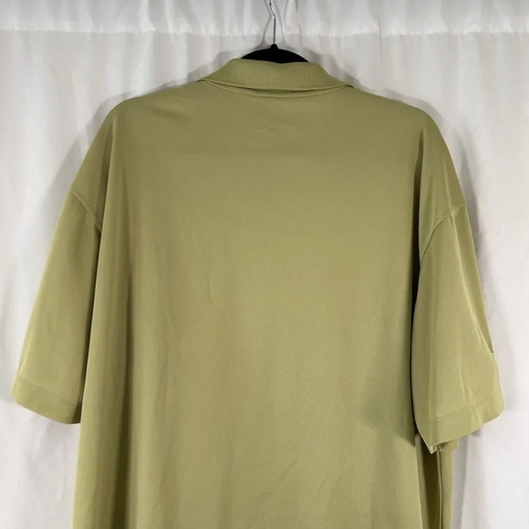 Nike Golf Polo Shirt Men's XXL Green Short Sleeve 1/4 Button Collared cfg - Picture 8 of 9